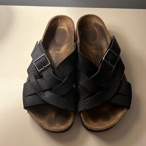 Birkenstock Lugano Sandals Size 39 regular, Black